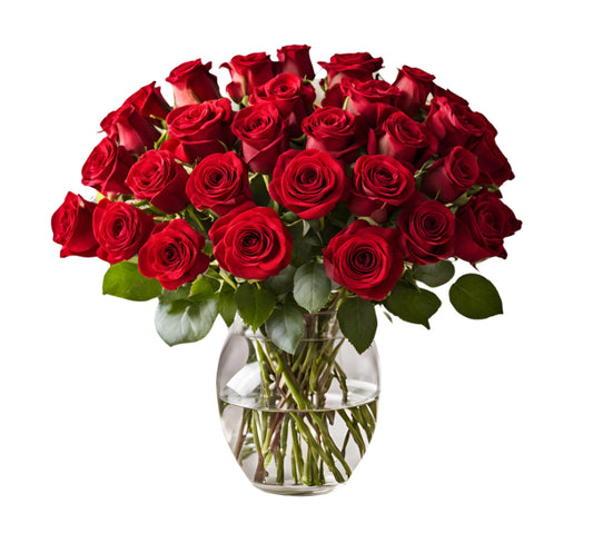 Love All Over Me Red Rose Bouquet