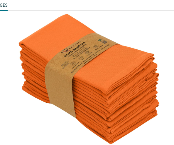 Cotton Blend Napkin (Rental)